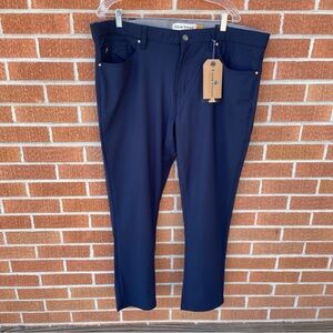 Tailor Vintage Pants Men 42 X 30 Navy Canaan Slim Luxe Performance Tech NWT READ